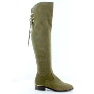 IVANKA TRUMP sz6/36 green over the knee boots